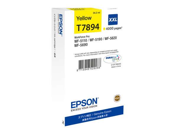 Epson T7894 - 34.2 ml - Größe XXL - Gelb - original