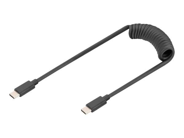 DIGITUS USB-C - USB-C Spiralkabel, 1m