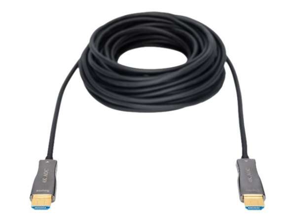 DIGITUS HDMI AOC Hybrid Glasfaserkabel, UHD 4K, 15 m