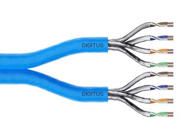 DIGITUS CAT 6A U/FTP Datenkabel - Verlegekabel, 500 m, Duplex, Cca
