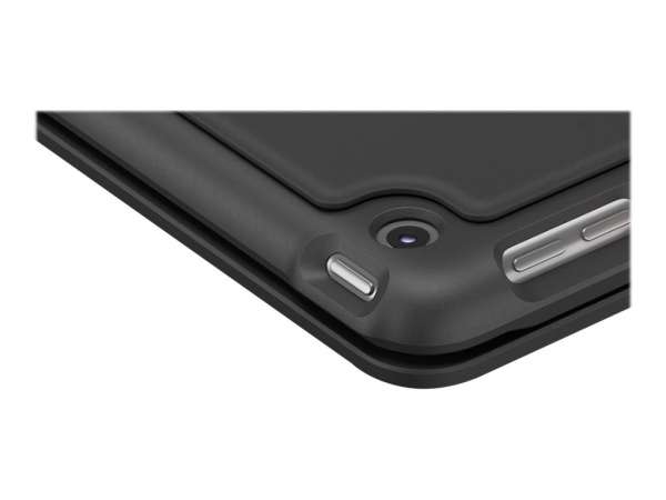 Logitech Slim Folio - Tastatur und Foliohülle - Bluetooth - QWERTZ - Deutsch - Graphite - für Apple