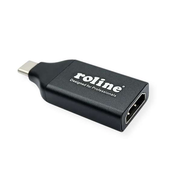 ROLINE Videoadapter - 24 pin USB-C männlich zu HDMI weiblich