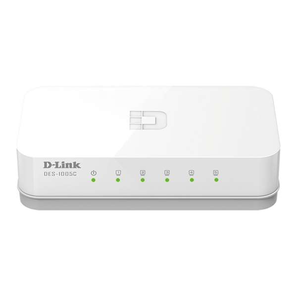 D-Link DES 1005C - Switch - unmanaged - 5 x 10/100