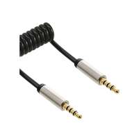 InLine Slim Audio Spiralkabel Klinke 3,5mm ST/ST - 4-polig - Stereo - 1m