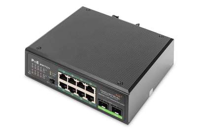 DIGITUS DN-651110 - Switch - unmanaged - 8 x 10/100/1000 (PoE+)