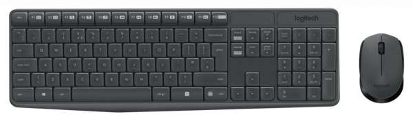 Logitech MK235 - Tastatur-und-Maus-Set - kabellos