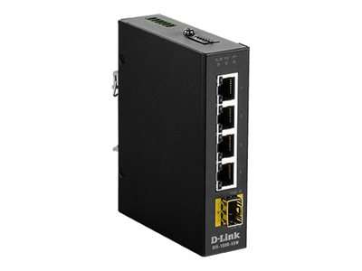 D-Link DIS 100G-5SW - Switch - unmanaged - 4 x 10/100/1000 + 1 x 100/1000 SFP