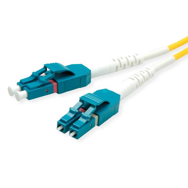 ROLINE 21.15.8780 - 0,5 m - LSOH - 2x LC - 2x LC - Male connector / Male connector - Gelb