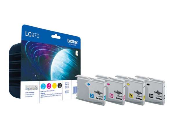 Brother LC 970 Rainbow-Pack RainbowPack LC970VALBP - Original - Tintenpatrone