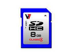 V7 VASDH8GCL4R - Flash-Speicherkarte - 8 GB - Class 4