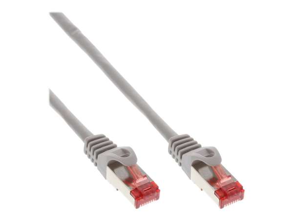 InLine Patchkabel - S/FTP (PiMf) - Cat.6 - 250MHz - PVC - CCA - grau - 10m