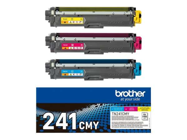 Brother TN241CMY - 3er-Pack - Gelb, Cyan, Magenta