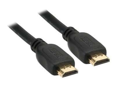InLine HDMI Kabel - HDMI-High Speed - ST / ST - verg. Kontakte - schwarz - 10m