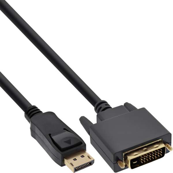 InLine DisplayPort zu DVI Konverter Kabel - schwarz - 1,5m