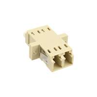 InLine LWL Kupplung - Duplex LC/LC - multimode - beige - Keramik-Hülse - zum Einbau