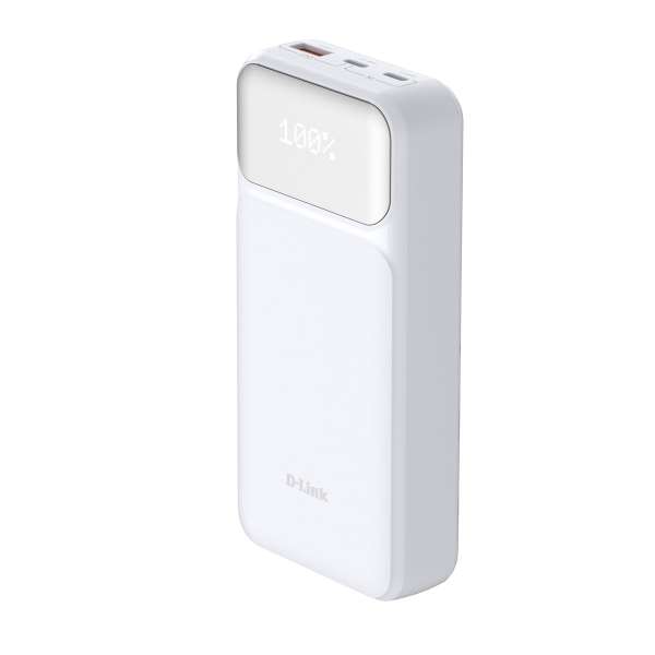 D-Link DPP-201 - Powerbank - 20000 mAh - 65 Watt - PD 3.0, QC 3.0, PD 2.0, QC 2.0 - 3 Ausgabeanschlu