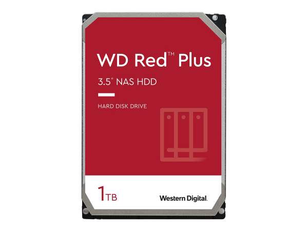 WD Red Plus WD10EFRX - Festplatte - 1 TB - intern - 3.5" (8.9 cm)