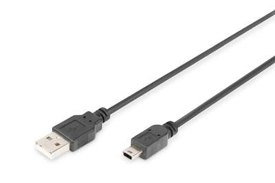 DIGITUS USB-Kabel - USB (M) bis Mini-USB, Typ B (M)
