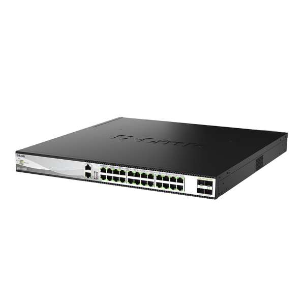 D-Link DXS 3130-28P - Switch - L3 - managed - 24 x 1/2.5/5/10GBase-T (PoE++)