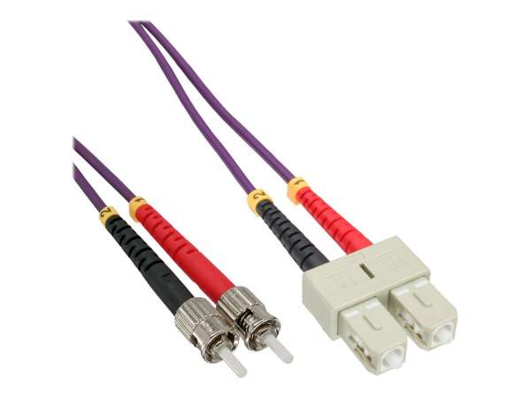 InLine LWL Duplex Kabel - SC/ST - 50/125µm - OM4 - 15m