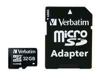 Verbatim Flash-Speicherkarte (microSDHC/SD-Adapter inbegriffen)