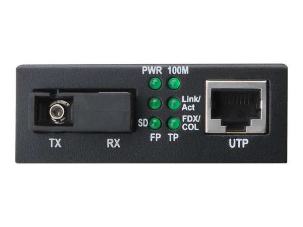 DIGITUS Bidirectional - Medienkonverter - 100Mb LAN - 10Base-T, 100Base-FX, 100Base-TX - RJ-45 / SC