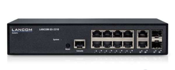 Lancom GS-2310 - Switch - managed - 8 x 10/100/1000 + 2 x Kombi-Gigabit-SFP