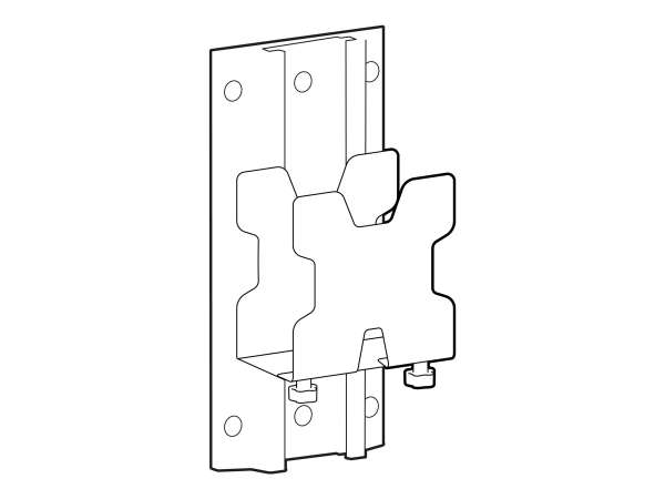 Ergotron Mini-PC-Halterung - an Wandschiene