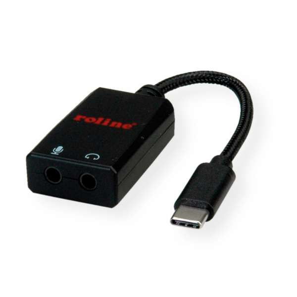 ROLINE Audio-Adapter - USB-C (M) zu mini-phone