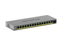 Netgear Easy Smart GS116EP - Switch - L3 - Smart - 1 x 10/100/1000 + 15 x 10/100/1000 (PoE+)