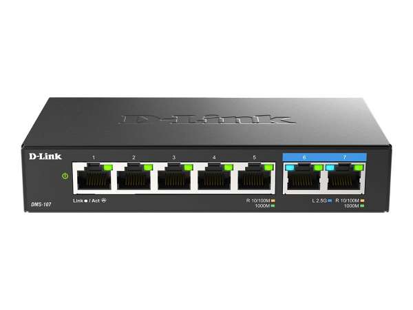 D-Link DMS-107 - Switch - unmanaged - 5 x 10/100/1000