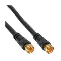 InLine SAT-Anschlusskabel - 2x geschirmt - 2x F-Stecker - >85dB - schwarz - 15m
