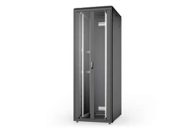 DIGITUS Unique Series - Schrank Netzwerkschrank - Schwarz, RAL 9005 - 47U - 48.3 cm (19")