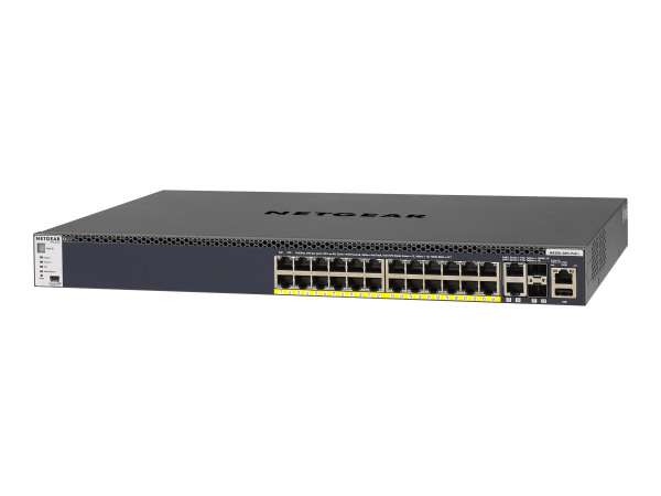 Netgear M4300-28G-PoE+ - Switch - L3 - managed - 2 x 10/100/1000/10000 + 2 x 10 Gigabit SFP+ + 24 x