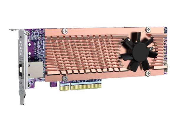 QNAP QM2-2P410G1T - Speicher-Controller mit 10GBASE-T Port - M.2 - PCIe 4.0 x4 (NVMe)