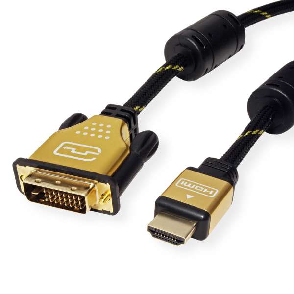 ROLINE Gold - Adapterkabel - Dual Link - DVI-D männlich zu HDMI männlich