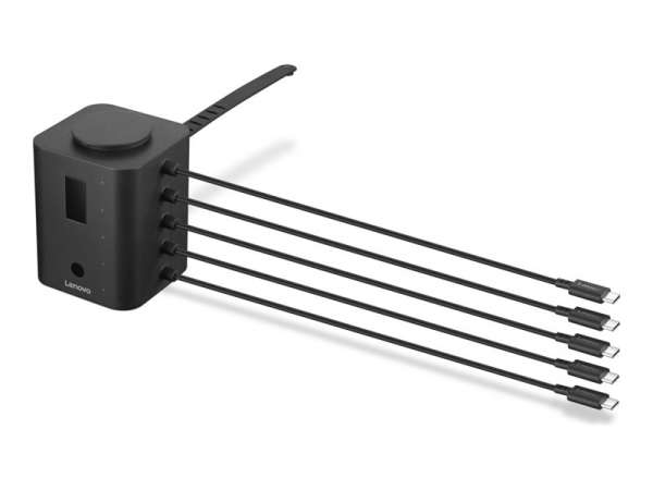 Lenovo Smart Charger - Ladestation - 19 Watt - 1 A - 5 Ausgabeanschlussstellen (24 pin USB-C)