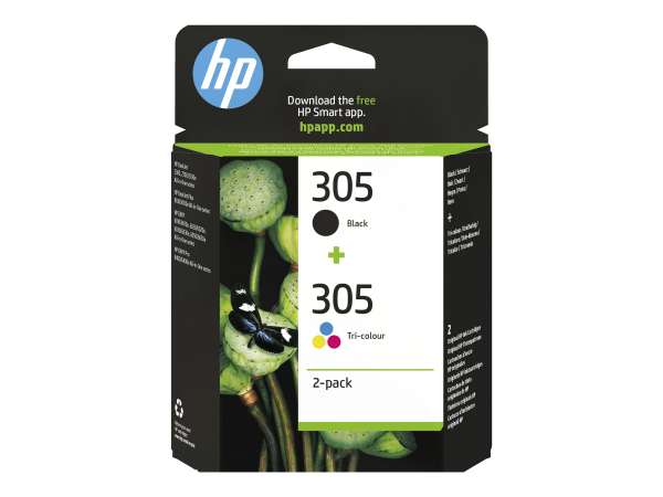 HP 305 Tri-color/Black Original I - Original - Tintenpatrone