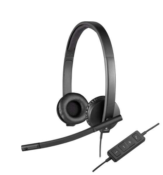 Logitech H570e Binaural Kopfband Schwarz Headset