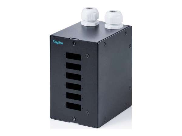 DIGITUS Glasfaser-Verteilerbox - DIN schienenmontierbar