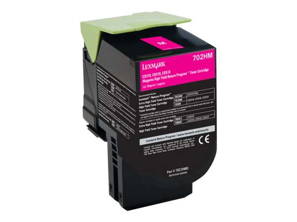 Lexmark 702HM - Magenta - original - Tonerpatrone