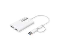 ROLINE Dockingstation - USB-C / USB-A - 2 x