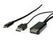 ROLINE Videoadapter - USB, HDMI männlich zu 24 pin USB-C männlich
