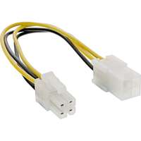 InLine Strom Verlängerung intern - P4 4pol ST / BU - Netzteil zu Mainboard - 0,20m