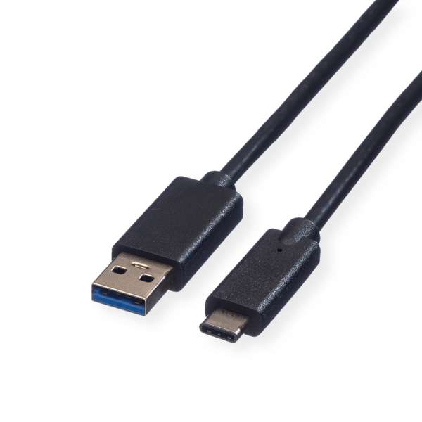 ROLINE USB-Kabel - USB Typ A (M) zu USB-C (M)