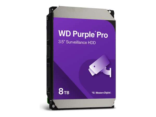 WD Purple Pro WD8002PURP - Festplatte - 8 TB - Überwachung, intelligente Videoübertragung - intern -