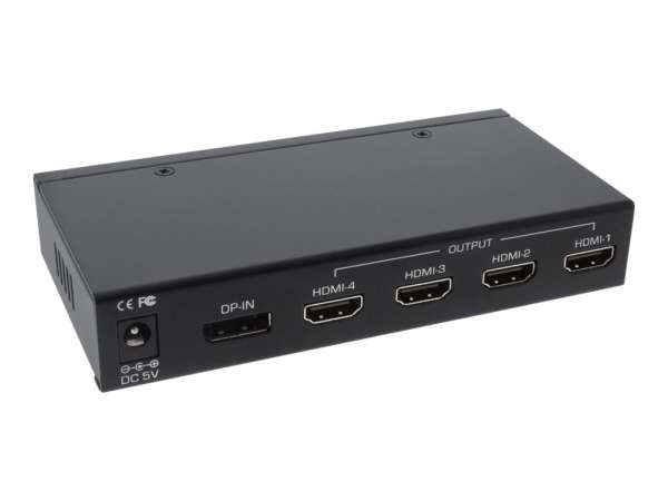InLine Displayport zu HDMI 2x2 Videowand Splitter - 1 Eingang auf 4 Ausgänge - 4K