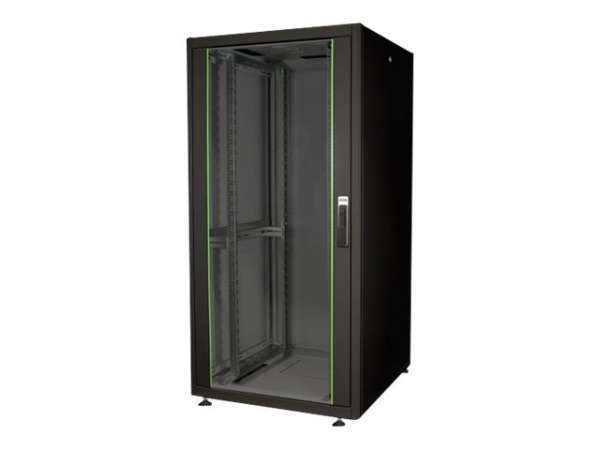 DIGITUS Dynamic Basic DN-19 32U-8/8-DB - Schrank Netzwerkschrank - RAL 9005, Schwarz - 32U - 48.3 cm