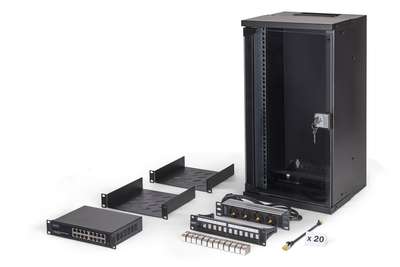 DIGITUS Netzwerk-Set SOHO Pro, 254 mm (10") - 12HE, 315 x 300 mm (B x T)