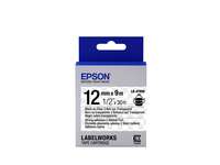 Epson LabelWorks LK-4TBW - Schwarz auf durchsichtig - Rolle (1,2 cm x 9 m)